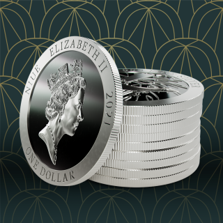 Pack of 10 Vera Valor Gecko - A pure silver coin