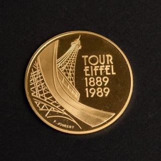 5 francs Tour Eiffel avers